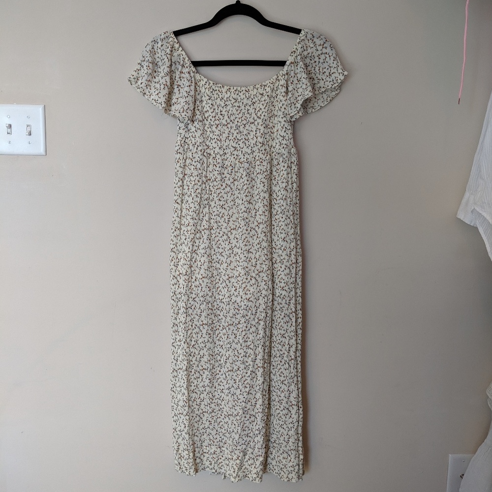 ANAMA Off the Shoulder Floral Dress